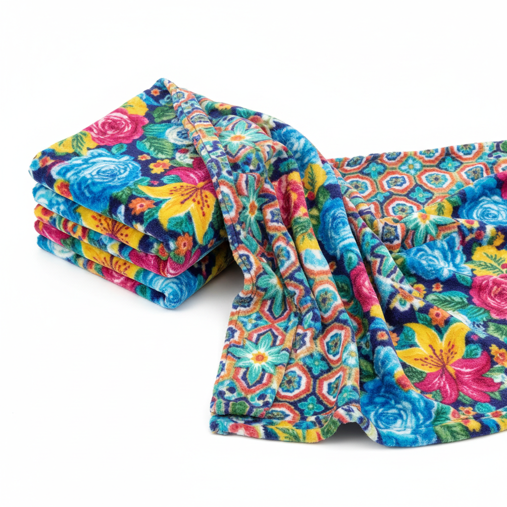Cartoon Print Polyester Flannel Fabric | 185cm Wide | 300g/㎡