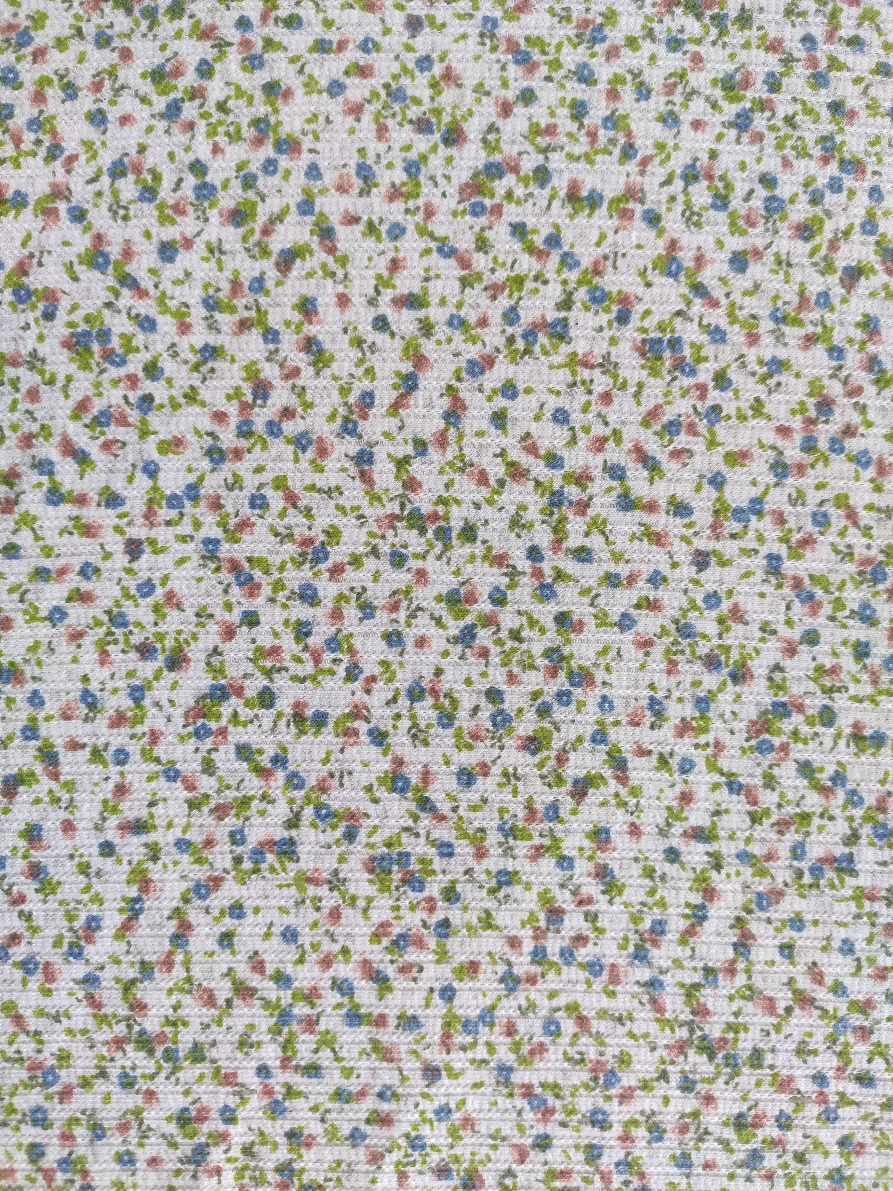 CVC Elastic Irregular Ribbed Print