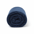 Polar fleece fabric navy blue rolled bolt