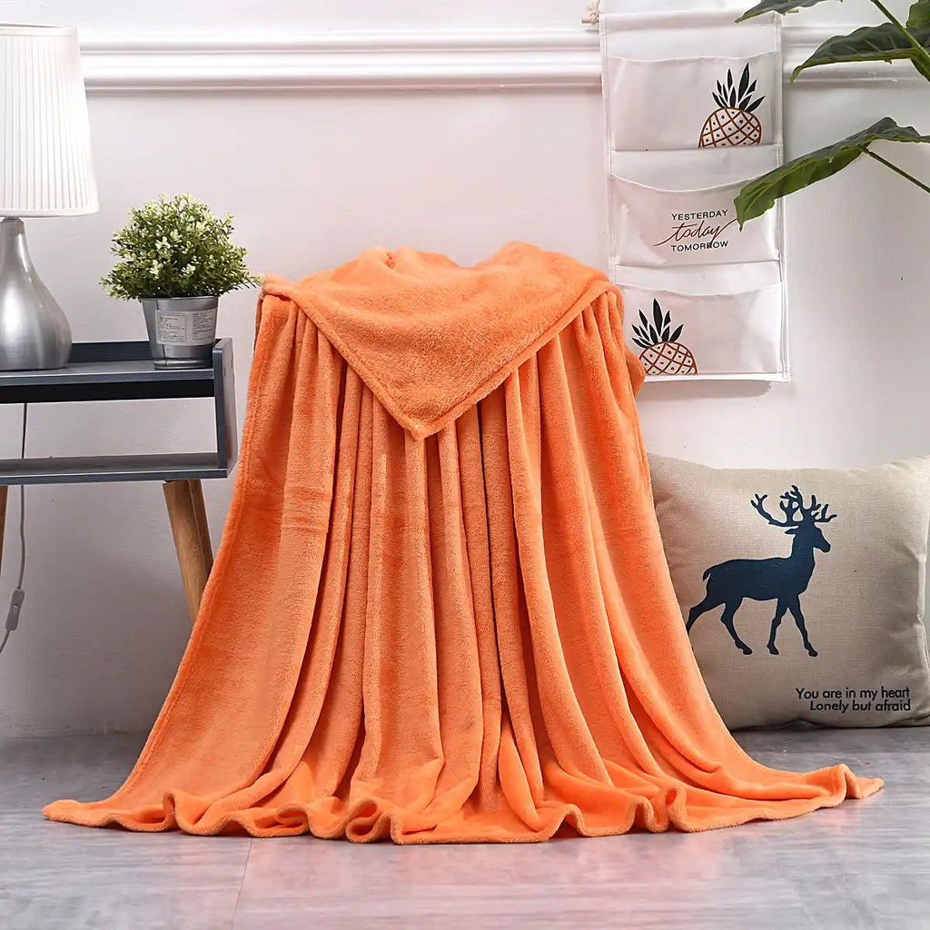 All-polyester flannel fabric